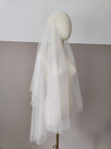 Soft tulle Juliet cap veil | FAITH