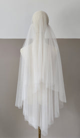 Soft tulle Juliet cap veil | FAITH
