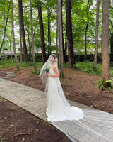 Soft illusion tulle drop veil (extra full width) | WONDER