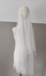 Soft tulle Juliet cap veil | FAITH