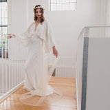 WISDOM | Soft tulle half halo veil