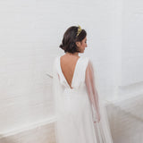 DOVE | Soft tulle draped bridal cape