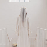 LOVE | Silk tulle single tier veil