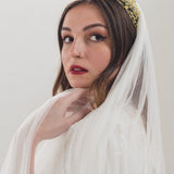 LOVE | Silk tulle single tier veil