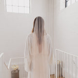 PEACE | Soft tulle ultra sheer veil (narrow width)