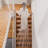 PEACE | Soft tulle ultra sheer veil (extra full width)