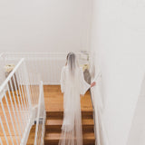 PEACE | Soft tulle ultra sheer veil (extra full width)