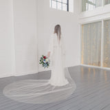 GRACE | Silk tulle drop veil (full width)