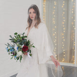 GRACE | Silk tulle drop veil (full width)