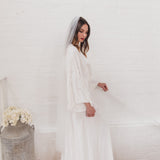 HOPE | Soft tulle single tier veil (medium width)