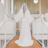 HOPE | Soft tulle single tier veil (medium width)