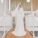HOPE | Soft tulle single tier veil (medium width)