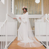 PEACE | Soft tulle ultra sheer veil (medium width)