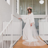 PEACE | Soft tulle ultra sheer veil (medium width)