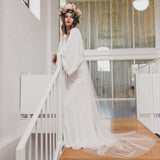 PEACE | Soft tulle ultra sheer veil (medium width)