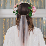 PEACE | Soft tulle ultra sheer veil (medium width)