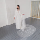 PEACE | Soft tulle ultra sheer veil (extra full width)