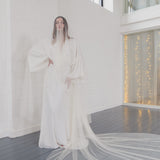 MARGEAUX | Soft tulle drop veil (extra full width)