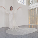 MARGEAUX | Soft tulle drop veil (extra full width)