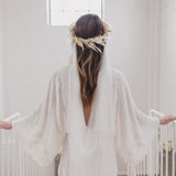 SERENITY | Silk tulle draped veil