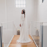 BEAUTY | Soft tulle single tier veil (narrow width)