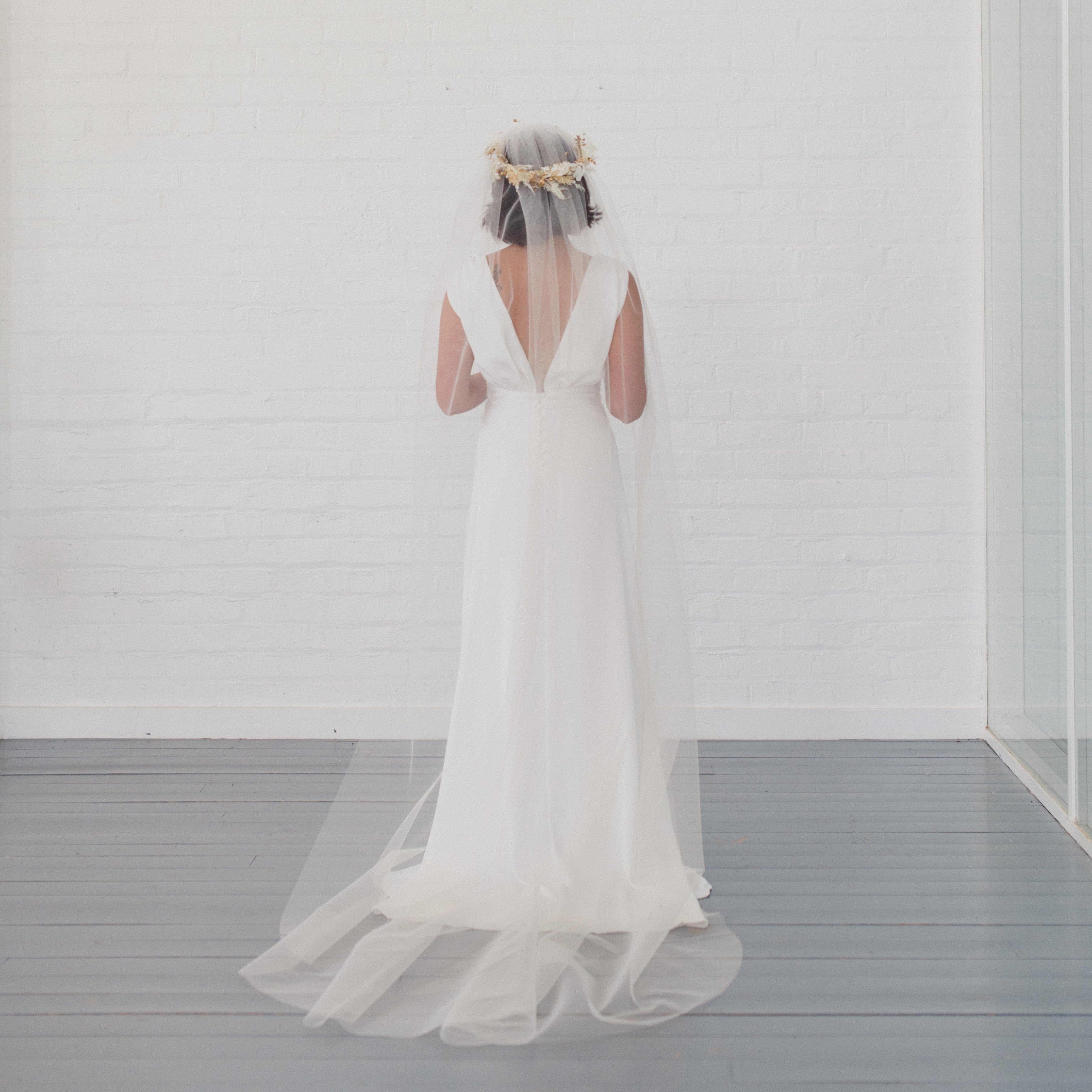 JOY | Single tier veil (medium width)