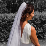 VIVA | Polka dot single tier veil