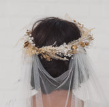 LOYALTY | Soft tulle draped veil (shallow drape)