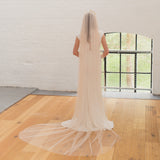 BEAUTY | Soft tulle single tier veil (extra full width)