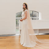 BEAUTY | Soft tulle single tier veil (extra full width)