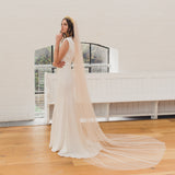 BEAUTY | Soft tulle single tier veil (extra full width)