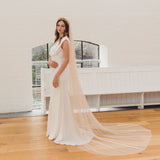 BEAUTY | Soft tulle single tier veil (extra full width)