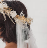 LOYALTY | Soft tulle draped veil (shallow drape)