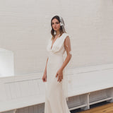 LILA | Single tier veil with 3D flowers