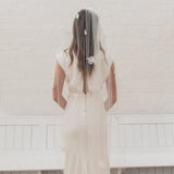 LILA | Single tier veil with 3D flowers