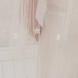 CELESTE | Soft drop veil with scattered stars