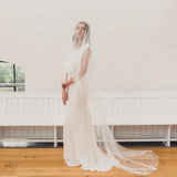 CELESTE | Soft drop veil with scattered stars