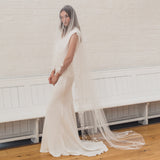 CELESTE | Soft drop veil with scattered stars