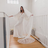 PATIENCE | Dotted tulle single tier veil