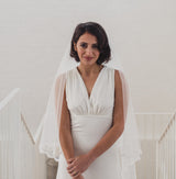 MIA | Dotted drop veil with narrow lace edge