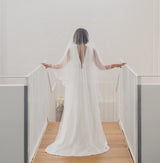 MIA | Dotted drop veil with narrow lace edge
