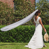 VIVA | Polka dot single tier veil