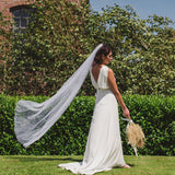 VIVA | Polka dot single tier veil