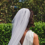 VIVA | Polka dot single tier veil