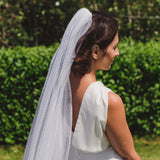 VIVA | Polka dot single tier veil