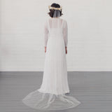 CHARITY | Soft tulle ultra sheer veil (narrow width)