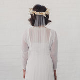 CHARITY | Soft tulle ultra sheer veil (narrow width)