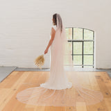 HONOUR | Soft tulle two tier Juliet cap veil (full width)