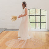 HONOUR | Soft tulle two tier Juliet cap veil (full width)