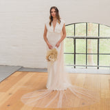 HONOUR | Soft tulle two tier Juliet cap veil (full width)